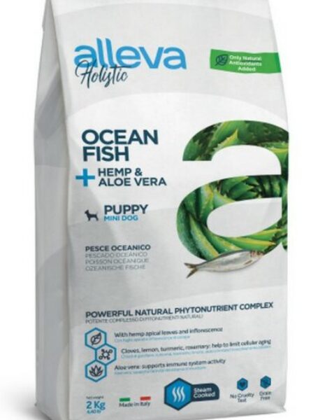 Alleva HOLISTIC dog puppy & junior medium fish 12kg