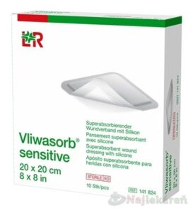 Vliwasorb sensitive Krytie na rany 20x20cm 10ks