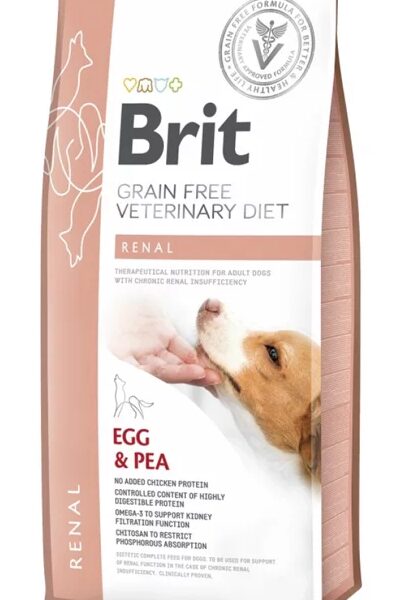 Brit Veterinary Diets GF dog Renal granule pre psy 12kg