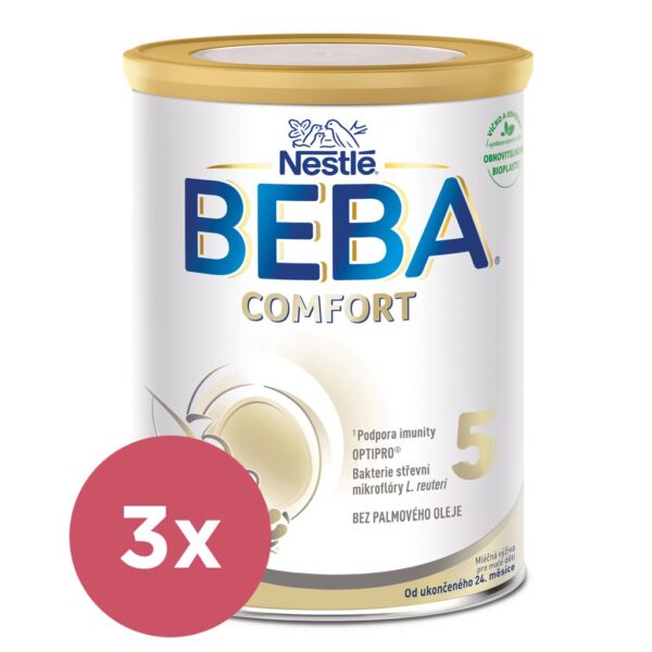 3x BEBA COMFORT 5 mlieko pre batoľatá