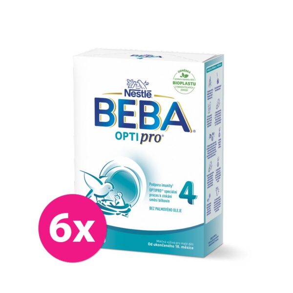 6x BEBA OPTIPRO® 4 Mlieko batoľacie