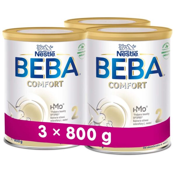 3x BEBA COMFORT HM-O 2 Mlieko pokračovacie