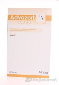 Advazorb Border krytie na rany samopriľnavé atraumatické10x20cm