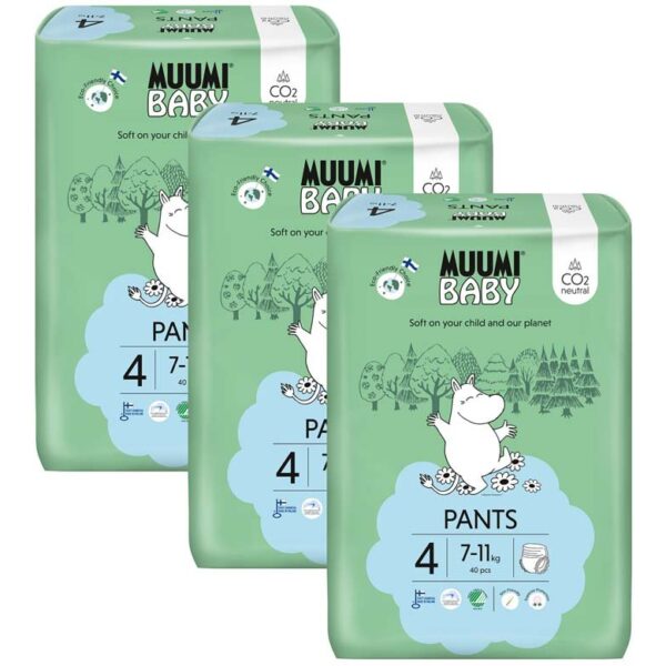 MUUMI Baby Pants 4 Maxi 7-11 kg (120 ks)