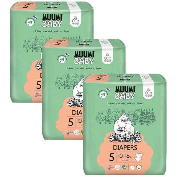 MUUMI Baby 5 Maxi+ 10-16 kg (132 ks)