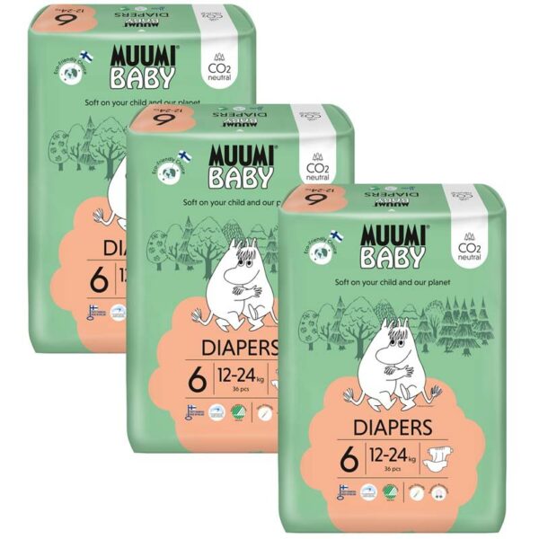 MUUMI Baby 6 Junior 12-24 kg (108 ks)