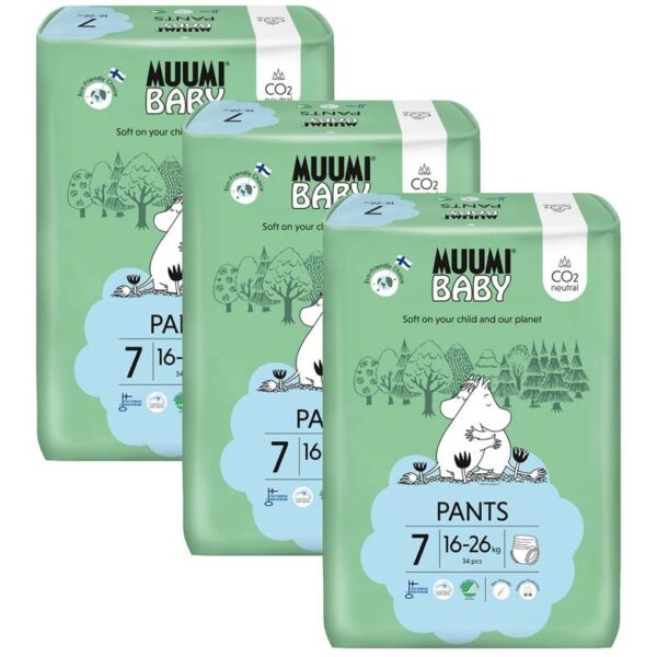 MUUMI Baby Pants 7 XL 16-26 kg (102 ks)