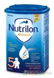 Nutrilon Advanced 5 batoľacia mliečna výživa v prášku (od 35 mesiacov) 6x800 g