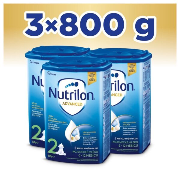 3x NUTRILON 2 Pokračovacie dojčenské mlieko 800 g