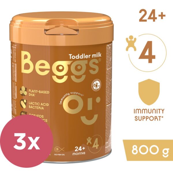 3x BEGGS 4 Mlieko dojčenské 800 g 24m+