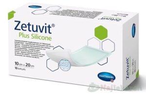 ZETUVIT Plus Silicone kompres sterilný (10x20cm) 10ks