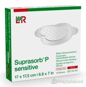 SUPRASORB P SENSITIVE silikónový penový obväz (17x17